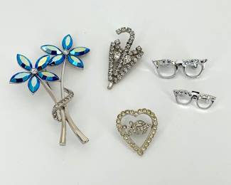 Vintage Rhinestone pins