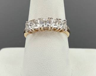 Gold CZ Ring