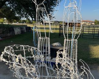 Large well made lighted Christmas sculpture