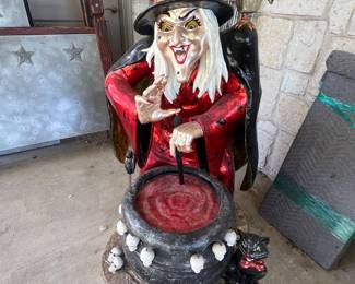 Just in time for Halloween! Fiberglass Witchy poo
