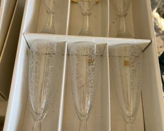 JG Durand champagne flutes