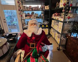 Katherine’s Collection seated Santa (1500 retail!!) Dept 56, Enesco