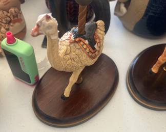 Miniature carousel figures 