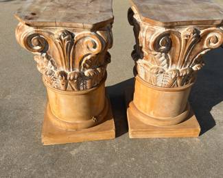 One pair of many sets of decorative columns 