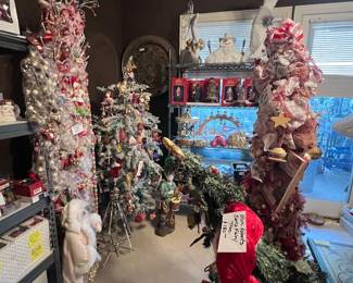 Fully decorated trees, ornaments, decor!
