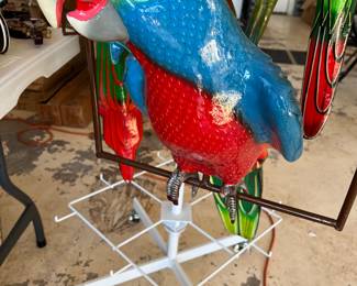 Hand made Papier Mache parrot