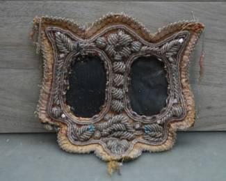 Antique Iroquois Native American Whimsy Beaded Frame