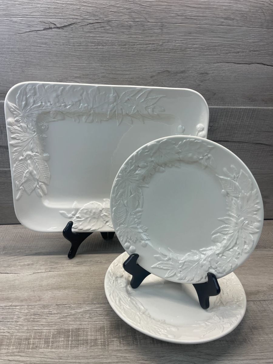 ELIOS ITALIAN CERAMIC PLATTER & PLATES