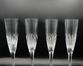ATLANTIS CRYSTAL MAGELLAN FLUTED CHAMPAGNE GLASSES
