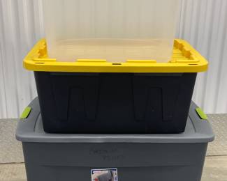 PLASTIC STORAGE TOTES