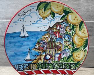 CERAMICA ASSUNTA POSITANO ITALY WALL PLATE