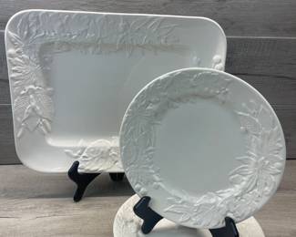 ELIOS ITALIAN CERAMIC PLATTER & PLATES