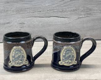 GROUSE ON THE GREEN STONEWARE MUGS