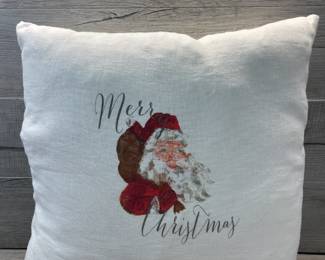 FRENCH GRAFFITI CHRISTMAS PILLOW