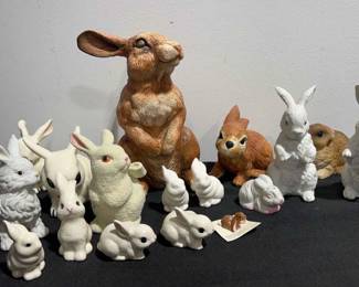 Ceramic Other Rabbits  Mixed Sizes