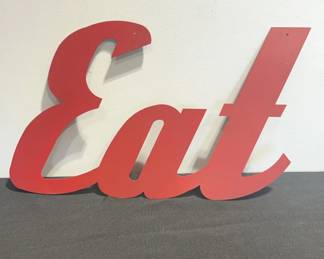 Metal Eat Sign