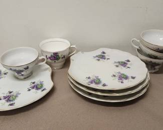 Decorative Colclogh China Tea Cup Set