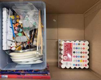 Huge Painting And Art Supplies Mystery Lot