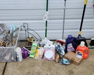 Huge Mystery Lot Of Home Cleaning And Goods