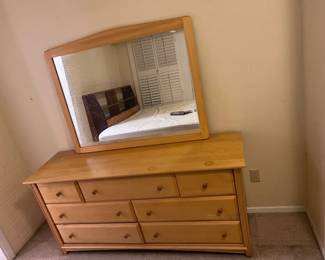 Light Wood Dresser Mirror Not Included