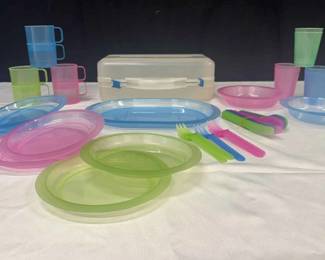 Colorful Plastic Picnic Set