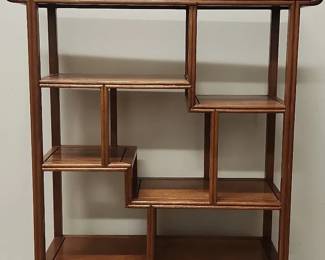 Min Chinese Hardwood Bookcase