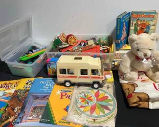 Mystery Lot of Vintage Toys Books