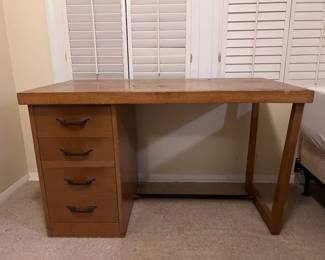 Vintage Founders Wood Desk with 3 Drawers