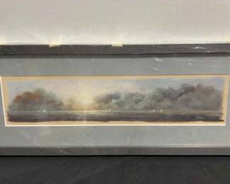 Framed Waterscape Signed by Bert Beirne
