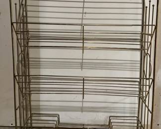 Vintage Wire Unit with Tilted Shelves