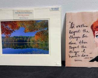 Unframed Landscape Lucille Ball Quote