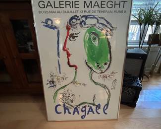 Framed Marc Chagall poster