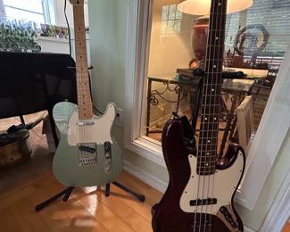 Fender telecaster and jazz bass