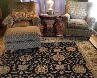Haverty’s Chairs with Ottoman