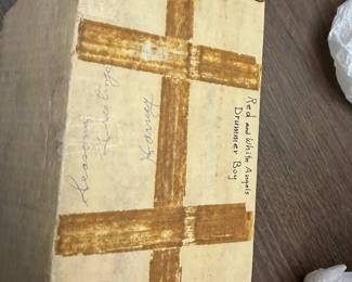 Red and White Angel Drummer Boys