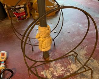Metal framed log /wood holder