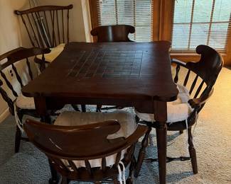 Card or game table  with four chairs 