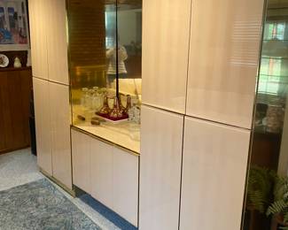 Lacquered entertainment unit