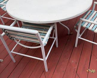 Patio table with four chairs 
