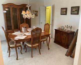 Beautiful French provincial dining room set