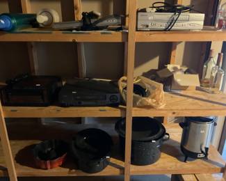 Miscellaneous cookware and electronics