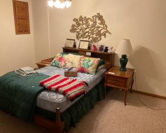 Full-size maple bedroom set