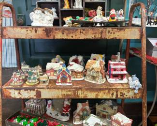 Vintage Christmas houses