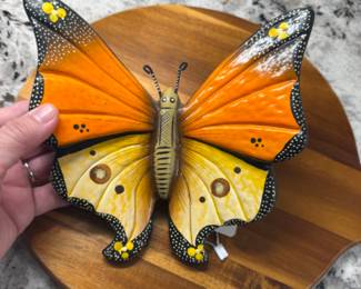 talavera hand painted butterflies