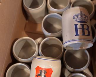 German beer mugs.