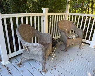 Wicker outdoor furniture