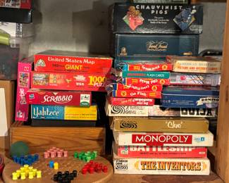 Vintage board games.