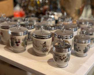 Royal Worchester egg coddler collection
