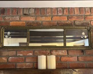 Antique 1920's mirror, candles