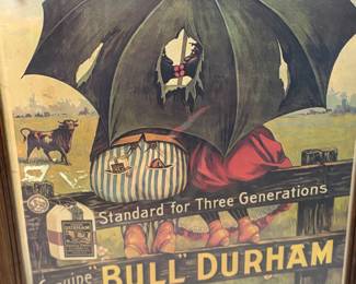 Vintage black Americana poster